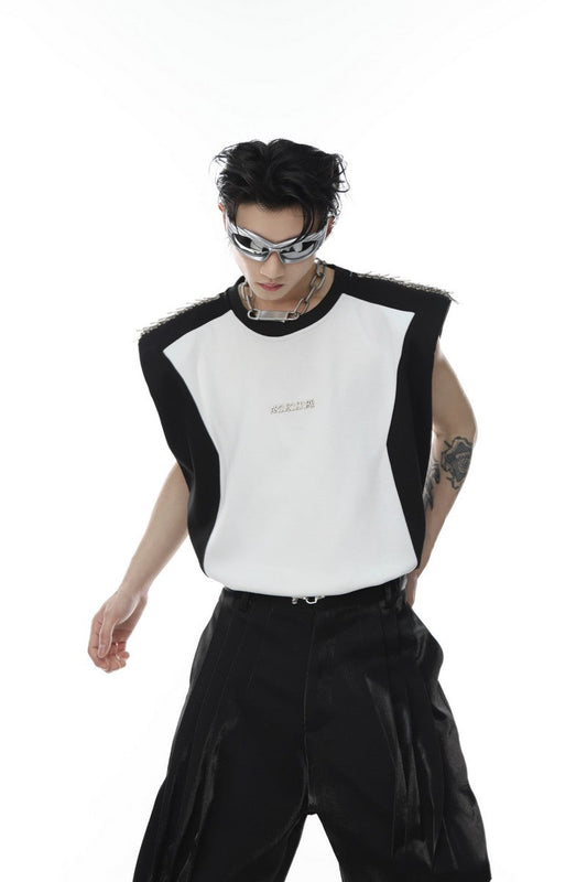 Shoulder Pads Logo Vest Tee