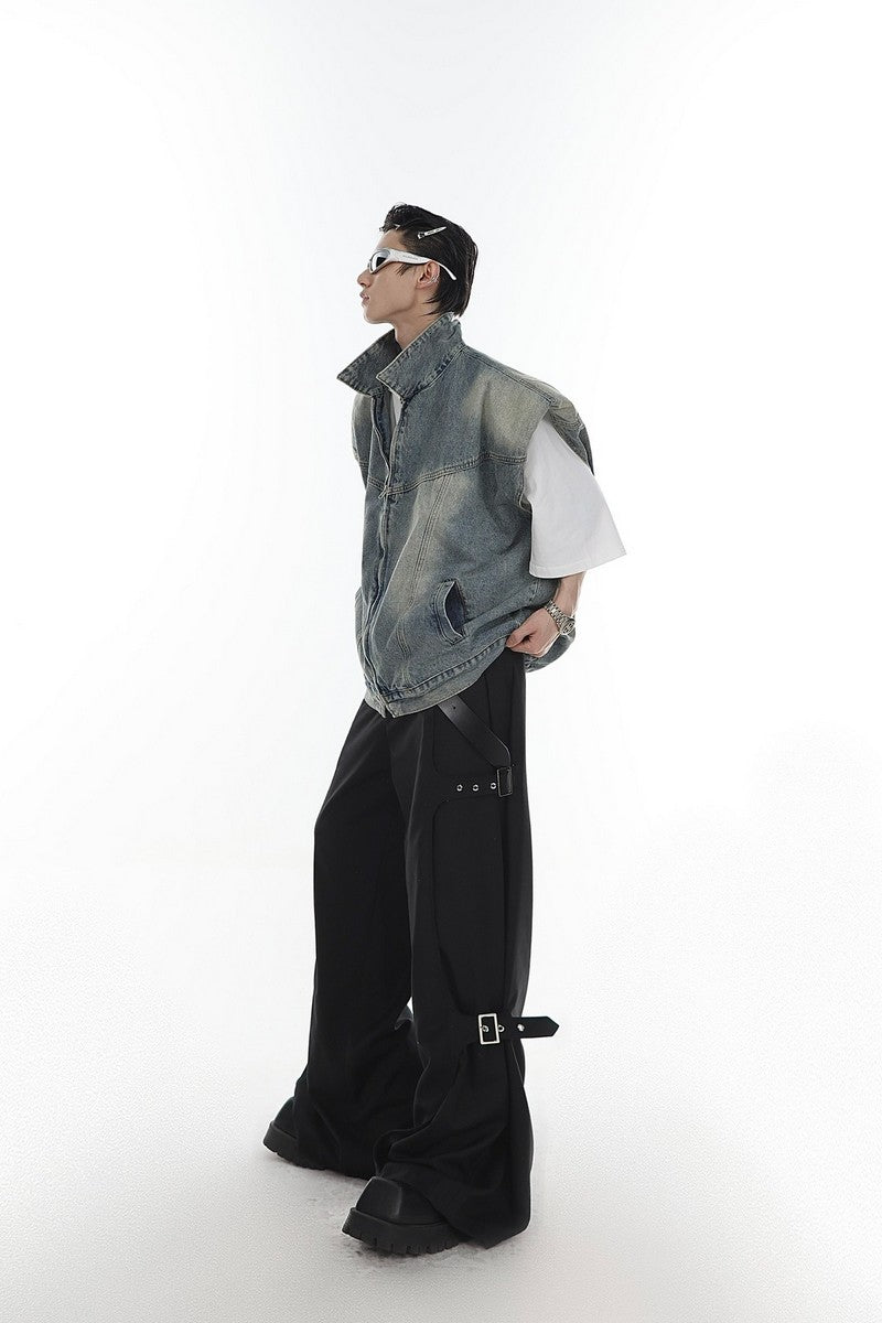 Washed Denim Vest