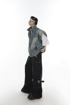 Washed Denim Vest