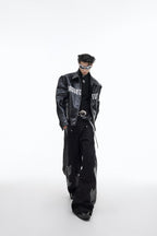 Logo PU Leather Jacket